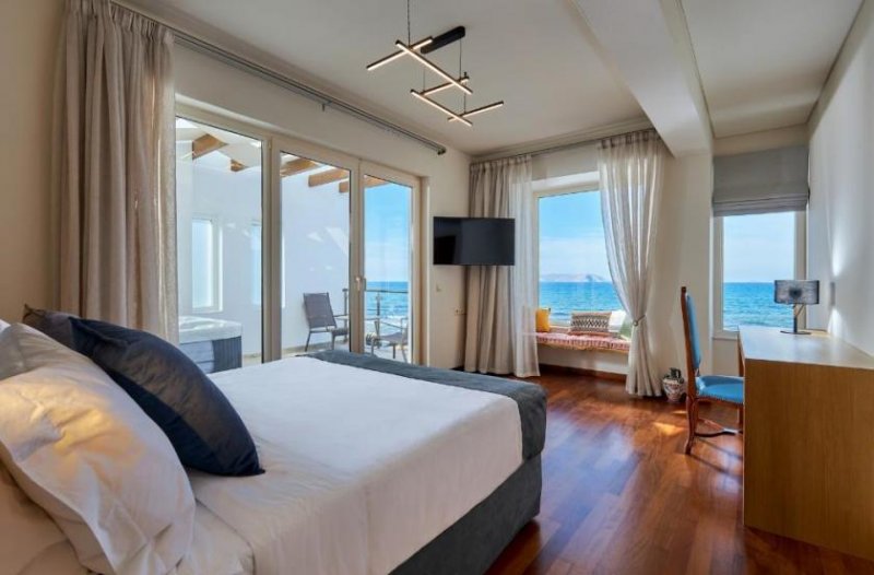 Kokkini Hani Kreta, Kokkini Hani: Exklusives Strandanwesen mit Panoramablick auf Meer und Sonnenuntergang zu verkaufen Haus kaufen